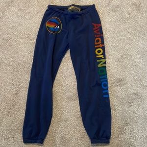 Navy Aviator Nation sweatpants